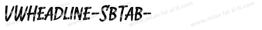 VWHeadline-SbTab字体转换