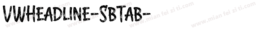 VWHeadline-SbTab字体转换
