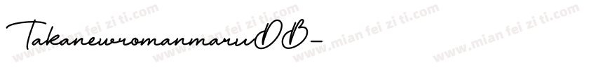 TakanewromanmaruDB字体转换