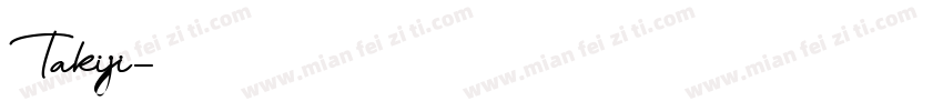 Takiji字体转换
