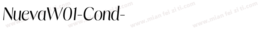 NuevaW01-Cond字体转换
