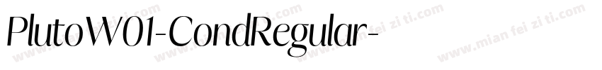 PlutoW01-CondRegular字体转换