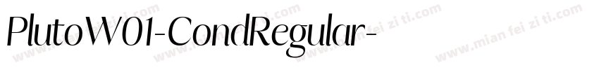 PlutoW01-CondRegular字体转换
