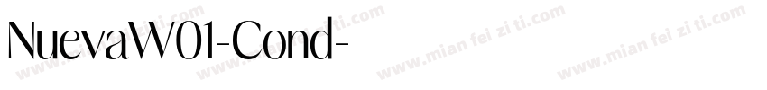 NuevaW01-Cond字体转换