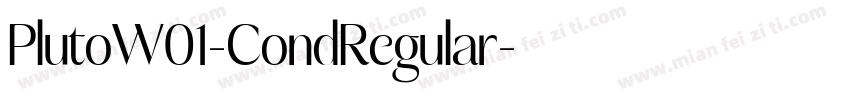 PlutoW01-CondRegular字体转换