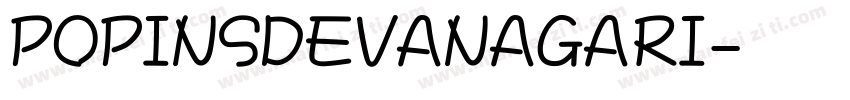 POPINSDEVANAGARI字体转换