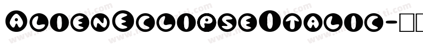 AlienEclipseItalic字体转换