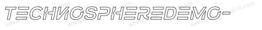 TechnoSphereDemo字体转换
