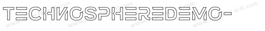 TechnoSphereDemo字体转换