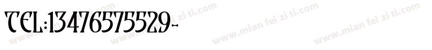 TEL:13476575529字体转换