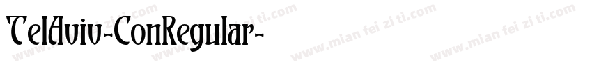 TelAviv-ConRegular字体转换