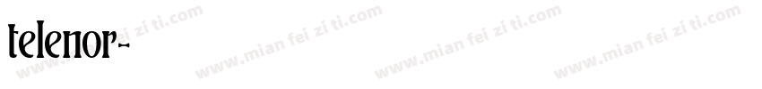telenor字体转换