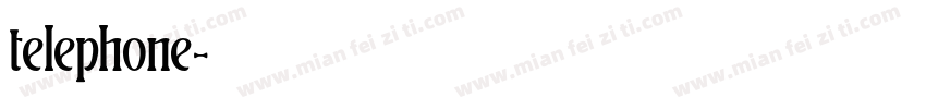 telephone字体转换