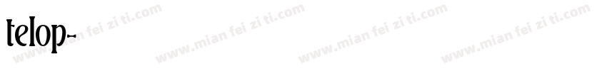 telop字体转换