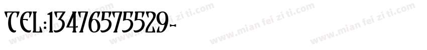 TEL:13476575529字体转换