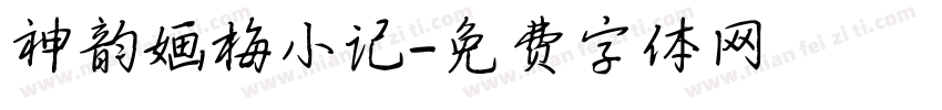 神韵婳梅小记字体转换