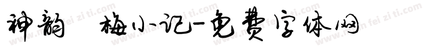 神韵婳梅小记字体转换