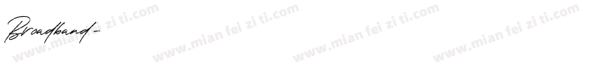 Broadband字体转换