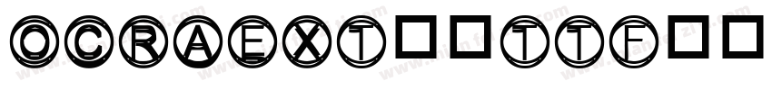 OCRAEXT_0TTF字体转换