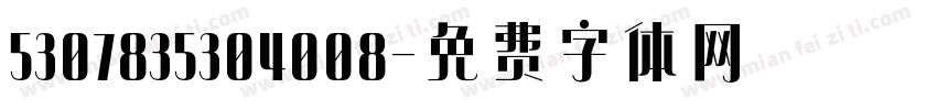5307835304008字体转换
