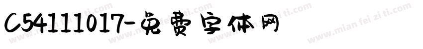 C54111017字体转换