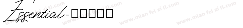 Essential字体转换
