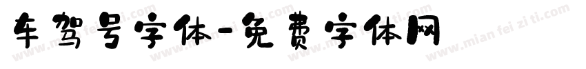 车驾号字体字体转换
