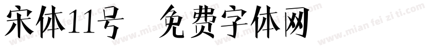 宋体11号字体转换