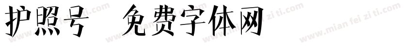 护照号字体转换