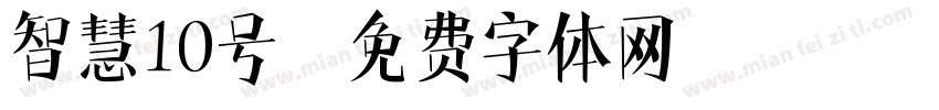 智慧10号字体转换