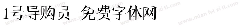 1号导购员字体转换