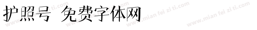 护照号字体转换