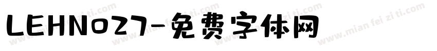LEHN027字体转换