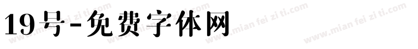 19号字体转换