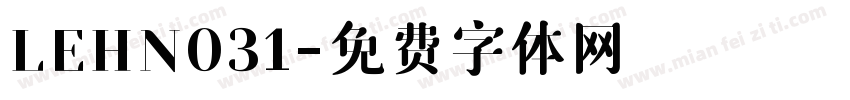 LEHN031字体转换