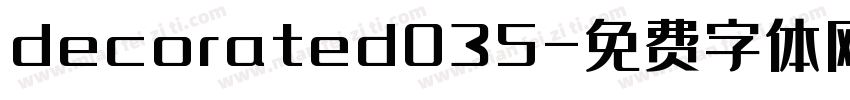 decorated035字体转换