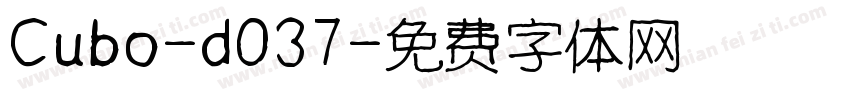 Cubo-d037字体转换