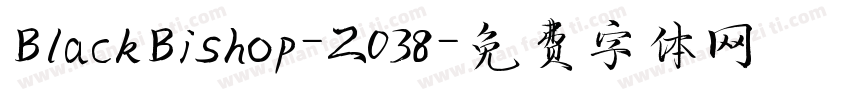 BlackBishop-Z038字体转换
