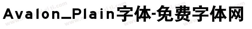 Avalon_Plain字体字体转换
