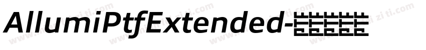 AllumiPtfExtended字体转换