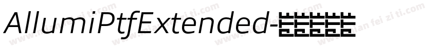 AllumiPtfExtended字体转换