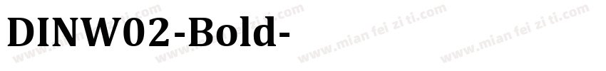 DINW02-Bold字体转换