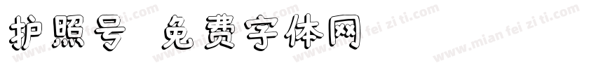 护照号字体转换