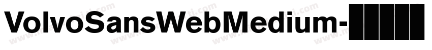VolvoSansWebMedium字体转换