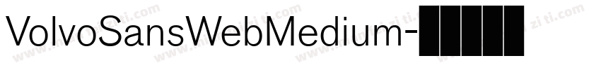 VolvoSansWebMedium字体转换