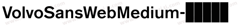 VolvoSansWebMedium字体转换