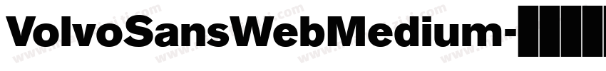 VolvoSansWebMedium字体转换
