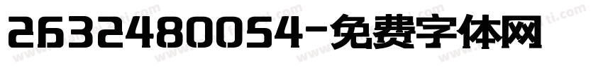 2632480054字体转换