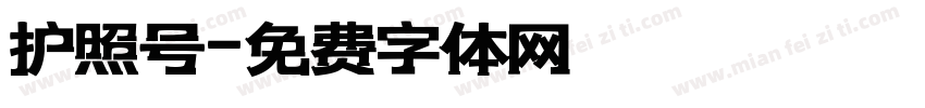 护照号字体转换