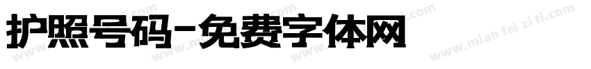 护照号码字体转换
